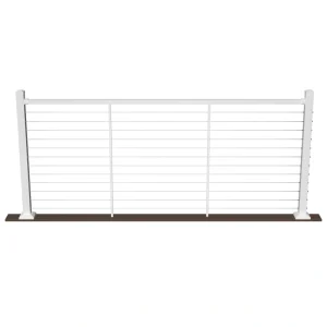 Deckorators Contemporary cable 8-ft x 42-in Textured White Aluminum Deck Cable Rail Kit