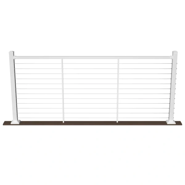Deckorators Contemporary cable 8-ft x 42-in Textured White Aluminum Deck Cable Rail Kit