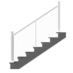 Deckorators Contemporary cable Aluminum Deck Stair Cable Rail Kit