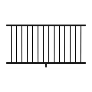 Deckorators Grab and Go 6-ft x 36-in Black Composite Deck Rail Kit