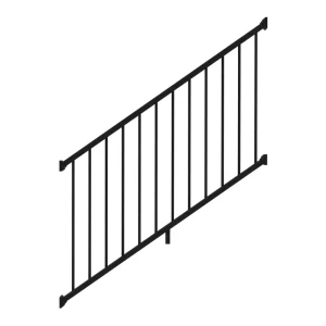 Deckorators Grab and Go 6-ft x 36-in Black Composite Deck Stair Rail Kit