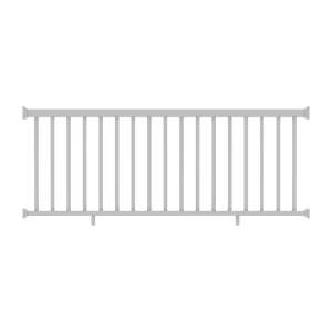 Deckorators Grab and Go 8-ft x 36-in White Composite Deck Rail Kit
