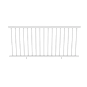 Deckorators Grab and Go 8-ft x 42-in White Composite Deck Rail Kit