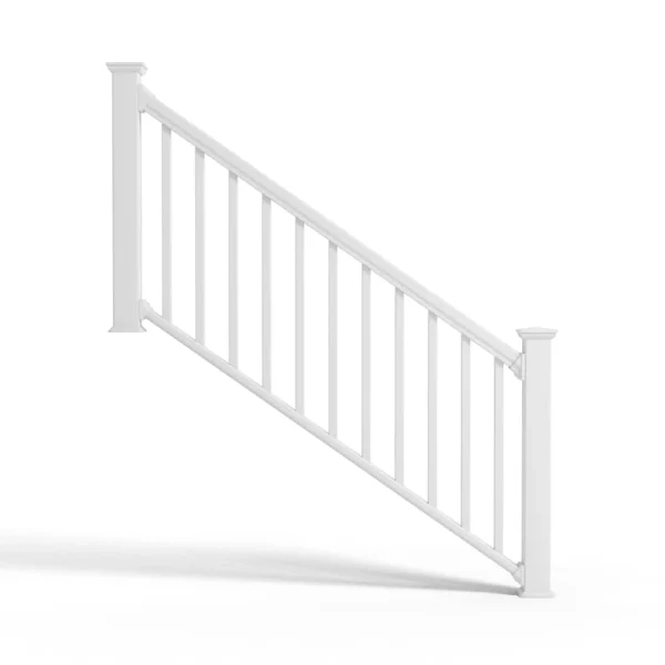 Deckorators Grab and Go White Composite Deck Stair Rail Kit