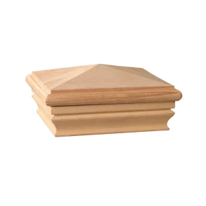 Deckorators Newport High Pyramid Wood Cedar Deck Post Cap