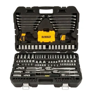 DEWALT 1/4 in., 3/8 in. and  in. Drive Polished Chrome Mechanics Tool Set (168-Piece)