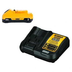 DEWALT 20V MAX Compact Lithium-Ion 3.0Ah Battery Pack with 12V to 20V MAX Charger