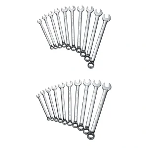 DEWALT SAE and Metric Combination Wrench Set (20-Piece)