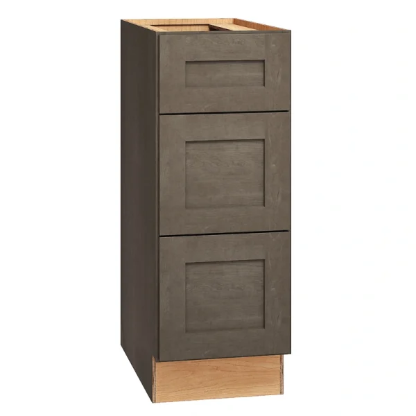 Diamond Express Jamestown 12-in W x 32.5-in H x 21-in D Colt Brown 3-Drawer Wood Wall-mount Cabinet Banks