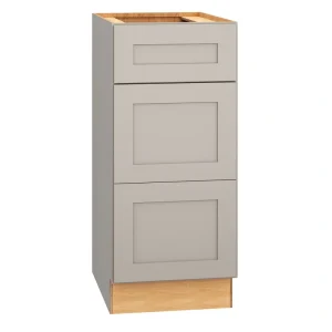 Diamond Express Jamestown 15-in W x 34.5-in H x 21-in D Cloud Gray 3-Drawer Wood Wall-mount Cabinet Banks