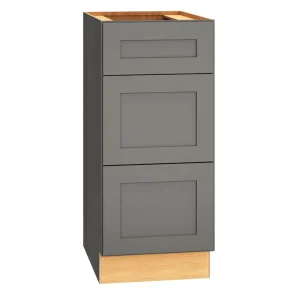Diamond Express Jamestown 15-in W x 34.5-in H x 21-in D Moonstone Gray 3-Drawer Wood Wall-mount Cabinet Banks