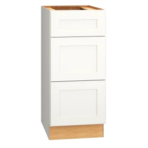 Diamond Express Jamestown 15-in W x 34.5-in H x 21-in D White 3-Drawer Wood Wall-mount Cabinet Banks