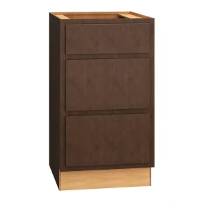 Diamond Express Jamestown 18-in W x 32.5-in H x 21-in D Thatch Partial Overlay 3-Drawer Wood Wall-mount Cabinet Banks