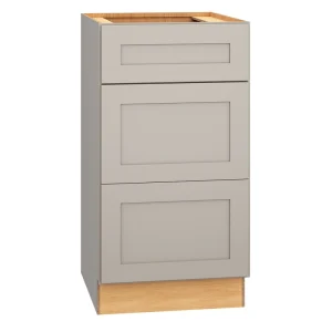 Diamond Express Jamestown 18-in W x 34.5-in H x 21-in D Cloud Gray 3-Drawer Wood Wall-mount Cabinet Banks