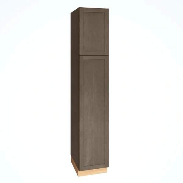 Diamond Express Jamestown 18-in W x 93-in H x 24-in D Colt Brown Pantry Fully Assembled Plywood Cabinet (Recessed Panel Square Door Style)