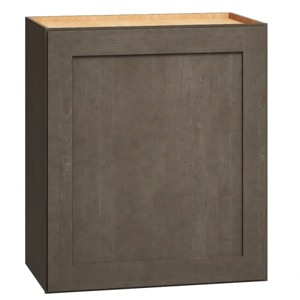 Diamond Express Jamestown 21-in W x 24-in H x 12-in D Colt Brown Wall Fully Assembled Plywood Cabinet (Recessed Panel Shaker Door Style)