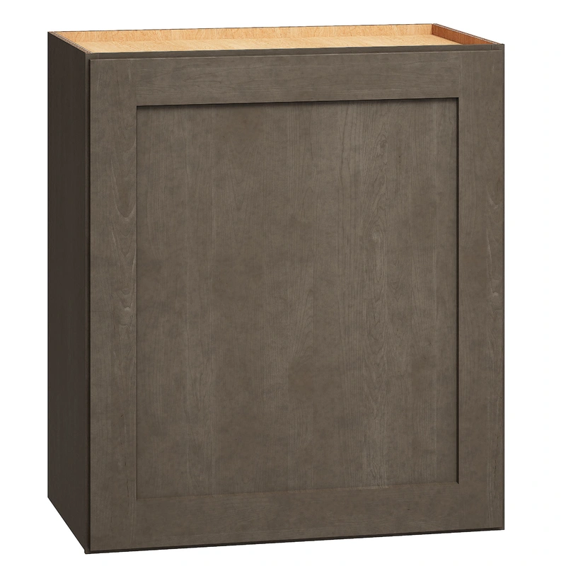 Diamond Express Jamestown 21-in W x 24-in H x 12-in D Colt Brown Wall Fully Assembled Plywood Cabinet (Recessed Panel Shaker Door Style)