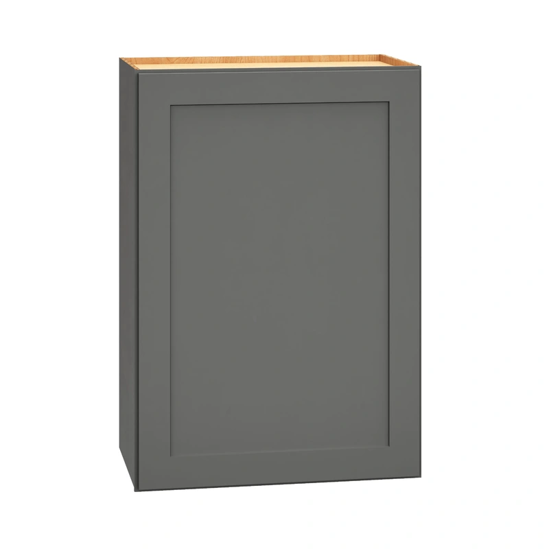 Diamond Express Jamestown 21-in W x 30-in H x 12-in D Moonstone Gray Wall Fully Assembled Plywood Cabinet (Recessed Panel Shaker Door Style)