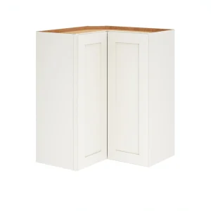 Diamond Express Jamestown 36-in W x 30-in H x 12-in D White L-shaped Corner Wall Fully Assembled Plywood Cabinet (Recessed Panel Shaker Style)