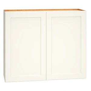 Diamond Express Jamestown 36-in W x 30-in H x 12-in D White Wall Fully Assembled Plywood Cabinet (Recessed Panel Shaker Door Style) T726924215
