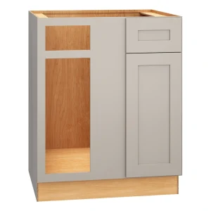 Diamond Express Jamestown 36-in W x 34.5-in H x 24-in D Cloud Gray Blind 1-Drawer Base Fully Assembled Plywood Cabinet (Recessed Panel Shaker Style)