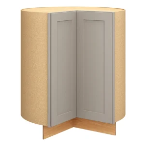 Diamond Express Jamestown 36-in W x 34.5-in H x 24-in D Cloud Gray Lazy Susan Base Fully Assembled Plywood Cabinet (Recessed Panel Shaker Door Style)