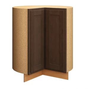 Diamond Express Jamestown 36-in W x 34.5-in H x 24-in D Thatch Partial Overlay Lazy Susan Corner Base Fully Assembled Plywood Cabinet (Recessed Panel Shaker Style) T726924025