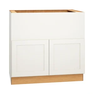 Diamond Express Jamestown 36-in W x 34.5-in H x 24-in D White 1-Drawer Base Fully Assembled Plywood Cabinet (Recessed Panel Shaker Style)