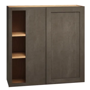 Diamond Express Jamestown 36-in W x 36-in H x 12-in D Colt Brown Blind Corner Wall Fully Assembled Plywood Cabinet (Recessed Panel Shaker Style)