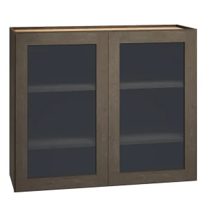 Diamond Express Jamestown 36-in W x 36-in H x 12-in D Colt Brown Wall Fully Assembled Plywood Cabinet (Recessed Panel Shaker Door Style) T726924162