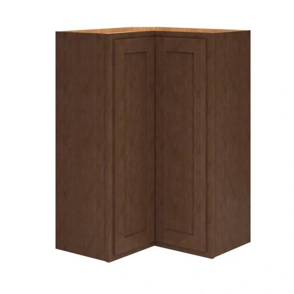 Diamond Express Jamestown 36-in W x 36-in H x 12-in D Thatch Partial Overlay L-shaped Corner Wall Fully Assembled Plywood Cabinet (Recessed Panel Shaker Style)