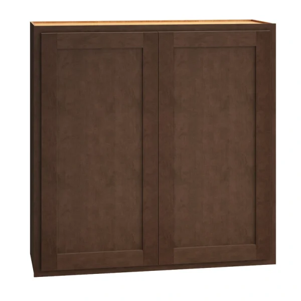 Diamond Express Jamestown 36-in W x 36-in H x 12-in D Thatch Partial Overlay Wall Fully Assembled Plywood Cabinet (Recessed Panel Shaker Door Style)