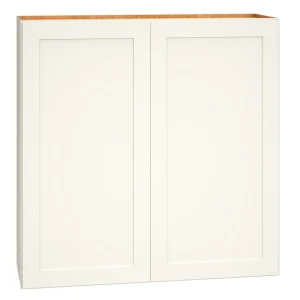 Diamond Express Jamestown 36-in W x 36-in H x 12-in D White Wall Fully Assembled Plywood Cabinet (Recessed Panel Shaker Door Style)