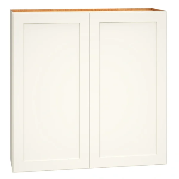 Diamond Express Jamestown 36-in W x 36-in H x 12-in D White Wall Fully Assembled Plywood Cabinet (Recessed Panel Shaker Door Style)
