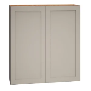 Diamond Express Jamestown 36-in W x 39-in H x 12-in D Cloud Gray Wall Fully Assembled Plywood Cabinet (Recessed Panel Shaker Door Style)