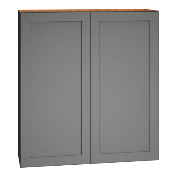 Diamond Express Jamestown 36-in W x 39-in H x 12-in D Moonstone Gray Wall Fully Assembled Plywood Cabinet (Recessed Panel Shaker Door Style)