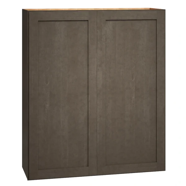 Diamond Express Jamestown 36-in W x 42-in H x 12-in D Colt Brown Wall Fully Assembled Plywood Cabinet (Recessed Panel Shaker Door Style)