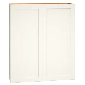 Diamond Express Jamestown 36-in W x 42-in H x 12-in D White Wall Fully Assembled Plywood Cabinet (Recessed Panel Shaker Door Style) T726924123