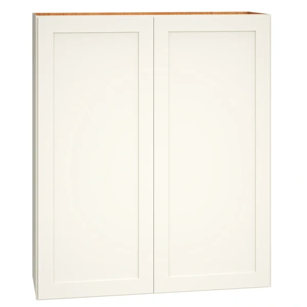 Diamond Express Jamestown 36-in W x 42-in H x 12-in D White Wall Fully Assembled Plywood Cabinet (Recessed Panel Shaker Door Style) T726924123