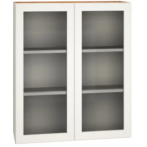 Diamond Express Jamestown 36-in W x 42-in H x 12-in D White Wall Fully Assembled Plywood Cabinet (Recessed Panel Shaker Door Style) T726924126
