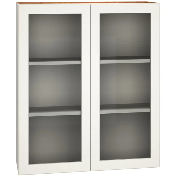 Diamond Express Jamestown 36-in W x 42-in H x 12-in D White Wall Fully Assembled Plywood Cabinet (Recessed Panel Shaker Door Style) T726924126