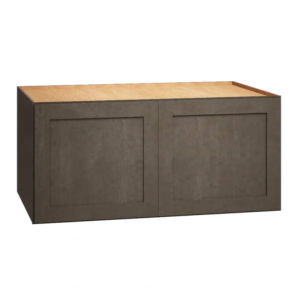 Diamond Express Jamestown 39-in W x 18-in H x 24-in D Colt Brown Wall Fully Assembled Plywood Cabinet (Recessed Panel Shaker Door Style)