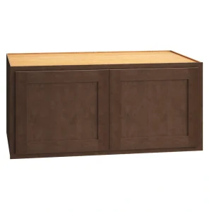 Diamond Express Jamestown 39-in W x 18-in H x 24-in D Thatch Partial Overlay Wall Fully Assembled Plywood Cabinet (Recessed Panel Shaker Door Style)