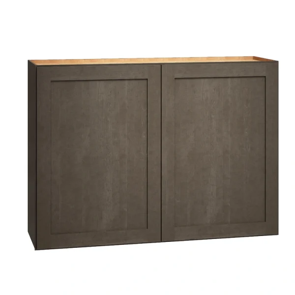 Diamond Express Jamestown 42-in W x 30-in H x 12-in D Colt Brown Wall Fully Assembled Plywood Cabinet (Recessed Panel Shaker Door Style)