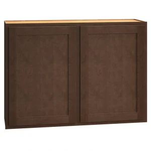 Diamond Express Jamestown 42-in W x 30-in H x 12-in D Thatch Partial Overlay Wall Fully Assembled Plywood Cabinet (Recessed Panel Shaker Door Style)