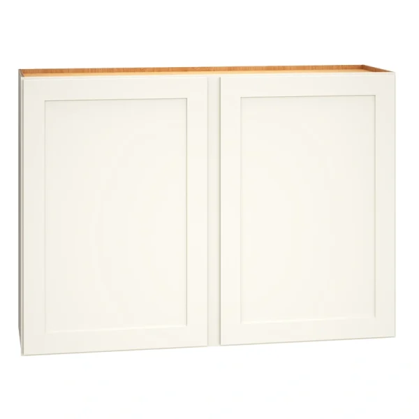 Diamond Express Jamestown 42-in W x 30-in H x 12-in D White Wall Fully Assembled Plywood Cabinet (Recessed Panel Shaker Door Style)