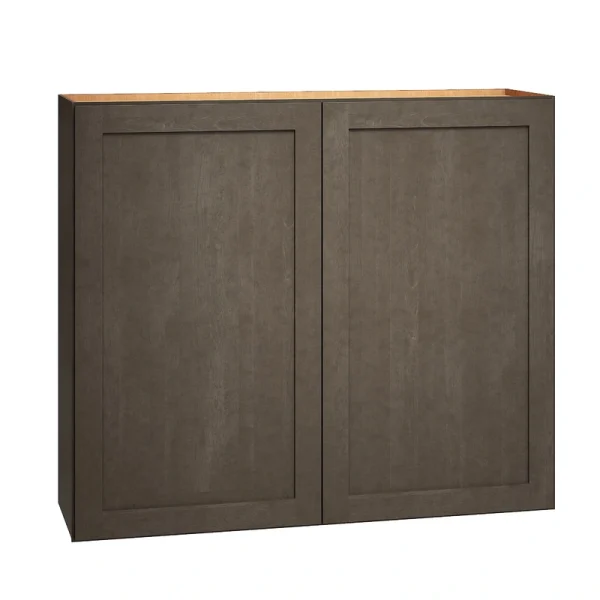 Diamond Express Jamestown 42-in W x 36-in H x 12-in D Colt Brown Wall Fully Assembled Plywood Cabinet (Recessed Panel Shaker Door Style)