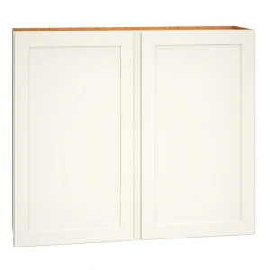Diamond Express Jamestown 42-in W x 36-in H x 12-in D White Wall Fully Assembled Plywood Cabinet (Recessed Panel Shaker Door Style)