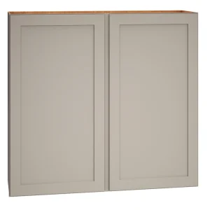 Diamond Express Jamestown 42-in W x 39-in H x 12-in D Cloud Gray Wall Fully Assembled Plywood Cabinet (Recessed Panel Shaker Door Style)