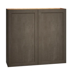 Diamond Express Jamestown 42-in W x 39-in H x 12-in D Colt Brown Wall Fully Assembled Plywood Cabinet (Recessed Panel Shaker Door Style)